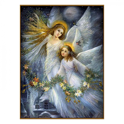 Алмазная мозаика «Светящиеся ангелы», 31 цвет, 40 × 32 см