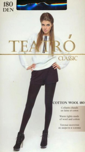 Колготки теплые, Teatro, Cotton Wool 180 оптом