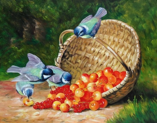 Синицы и ягоды