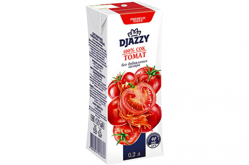 «Djazzy», сок «Томат» , 0.2л