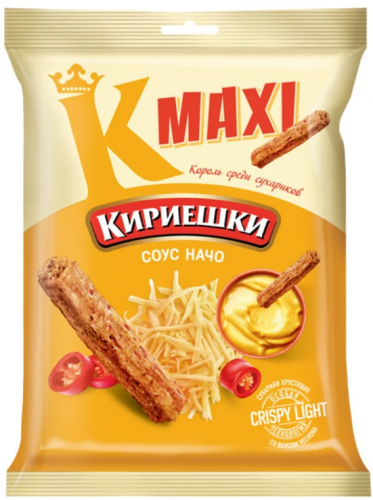 «Кириешки Maxi», сухарики со вкусом соуса начо, 60 г