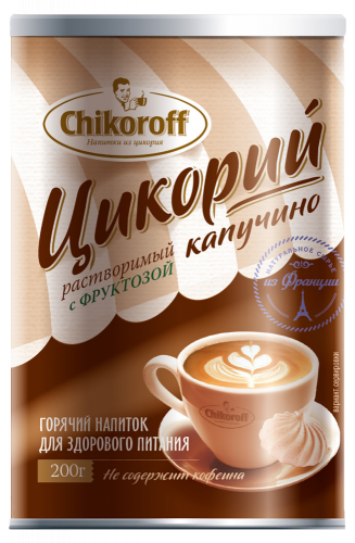 Цикорий капучино с фруктозой Chikoroff® 200г