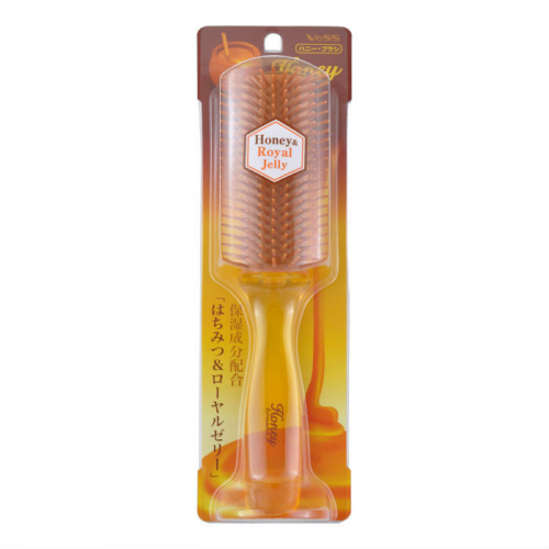 VeSS Honey Brush Массажная щетка для увлажнения и придания блеска волосам с мёдом и маточным молочком пчёл.