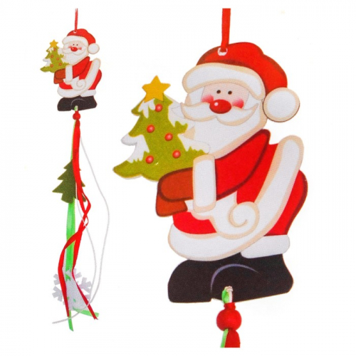 Набор для создания новогодней подвески «Дед Мороз с ёлочкой»