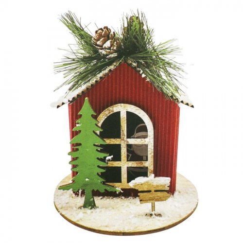 Набор для творчества - создай ёлочное украшение «Дед Мороз в домике»