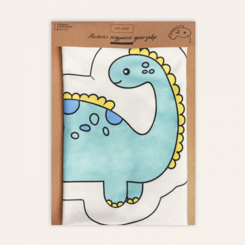 Подушка  «Динозавр», набор для шитья 21 х 34 см   4498313