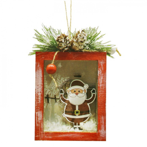 Набор для творчества - создай ёлочное украшение «Дед Мороз в рамке»