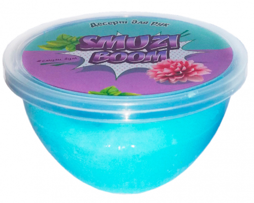 Слайм Smuzi Boom, 150 гр, цвет голубой, 116973