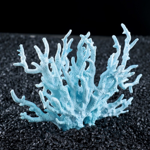 Коралл пластиковый малый 17 х 6 х 13 см, голубой