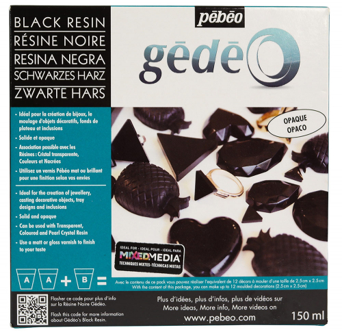 PEBEO Эпоксидная черная смола Gedeo 150 мл 766157