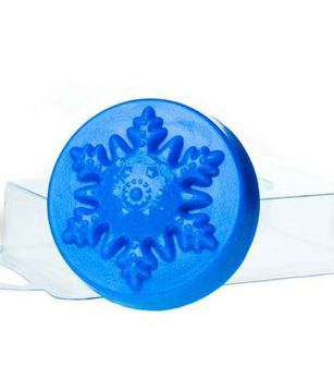 морозная снежинка BUBBLE TIME Пластиковая форма для мыла №01 14.8 х 10 см пластик