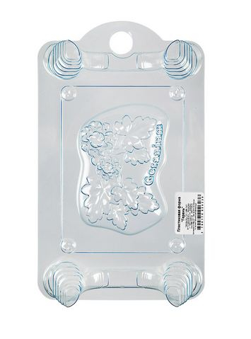 герань BUBBLE TIME Пластиковая форма для мыла №01 14.8 х 10 см пластик