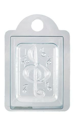 скрипичный ключ BUBBLE TIME Пластиковая форма для мыла №01 14.8 х 10 см пластик