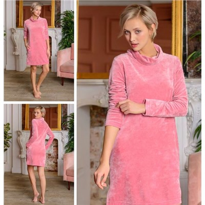 Платье жен AW19-20-HS-5033 Airy розовый