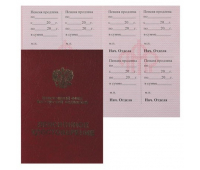 Бланк документа Пенсионное удостоверение, 70*98мм 121230