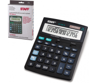 Калькулятор STAFF STF-888-16, 16 разрядов, настольный, двойное питание, 200х150мм, 250183