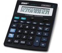 Калькулятор STAFF STF-888-14, 14 разрядов, настольный, двойное питание, 200х150мм, 250182