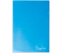 Папка-уголок 150 мкм синяя Brauberg 221642
