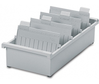Картотека открытая, горизонтальная А5 на 1300 карточек серая HAN 955/0/11 (231167)