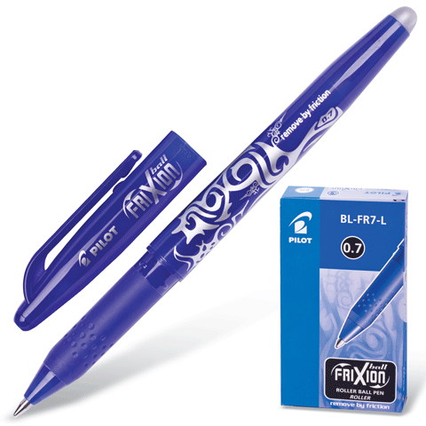 Ручка Пиши-стирай гелевая, толщина письма 0,35мм, синяя PILOT BL-FR-7 