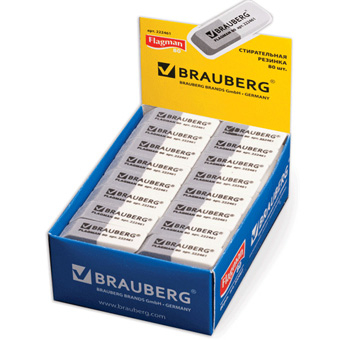Ластик комбинированый 41*14*8 мм  BRAUBERG 222461