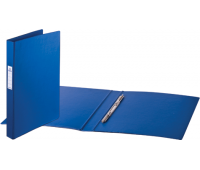 Папка с металлическим пружинным скоросшивателем синяя, толщина корешка 35мм, до 290 листов, BRAUBERG 