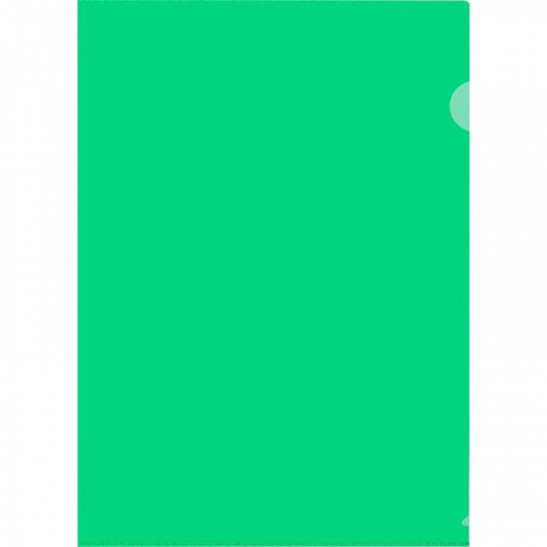 Папка-уголок 180мкм зеленая, пластик, Attache 627971