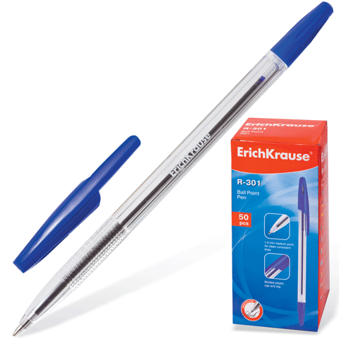 Ручка шариковая синяя ERICH KRAUSE 