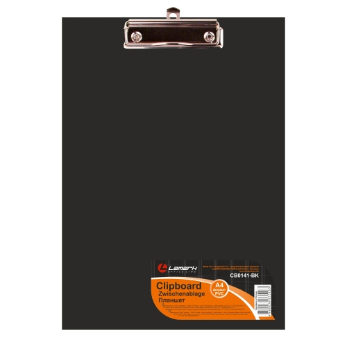 Планшет А4 с зажимом PVC  LAMCB0141/441 черный