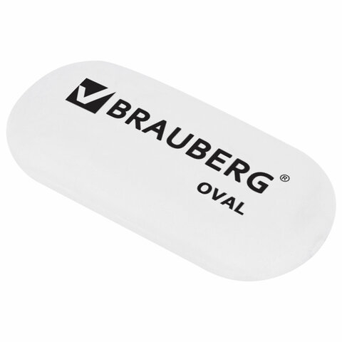 Ластик белый  55х23х10 мм BRAUBERG 