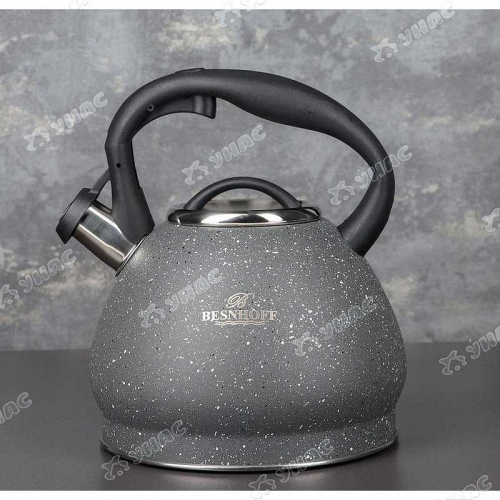 Чайник NA2260/BH-3201 3л нерж.сталь, с пластиковой ручкой, со свистком, с покрытием, для всех типов плит (12)