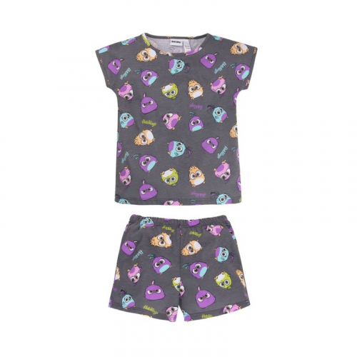 Пижама футболка+шорты 'Angry Birds' для девочки 382АБ-171