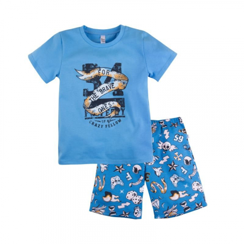 Пижама футболка+шорты 'Тату' для мальчика 384Б-161з