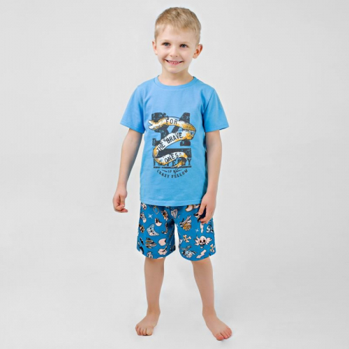 Пижама футболка+шорты 'Тату' для мальчика 384Б-161з