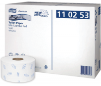 Бумага туалетная TORK Premium 120243/110253, 2-слойная, 170 м, белая с цветным тиснением