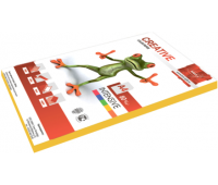 Бумага CREATIVE color (Креатив) А4, 80г/м, 100 л. интенсив желтая, БИpr-100ж, ш/к 45216 110505