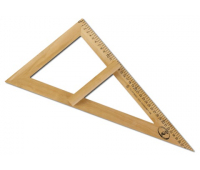 Треугольник для классной доски деревянный, 60х30х40 см, прямоугольный, С364 210181