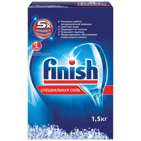 Средство для мытья посуды в п/м машинах FINISH (Финиш) 1,5 кг, соль от накипи, ш/к 82736 602011
