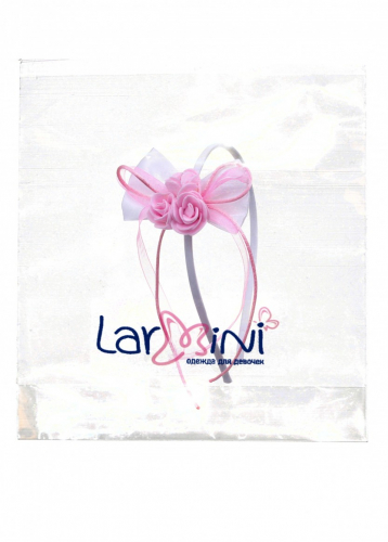 LARMINI Ободок LR-AC-R-B-AL-S-3ROSE, цвет белый/розовый