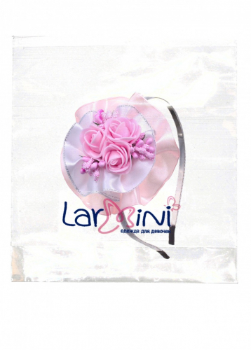 LARMINI Ободок LR-AC-R-AL-3ROSE-TCHO, цвет розовый