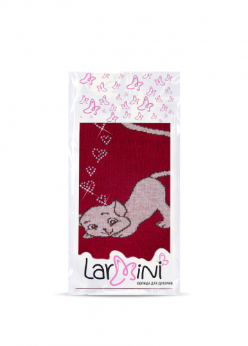 LARMINI Легинсы LR-L-CAT-171782, цвет бордовый