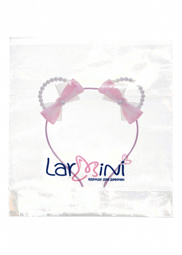 LARMINI Ободок LR-AC-R-BEAR-B-F-LGS, цвет розовый