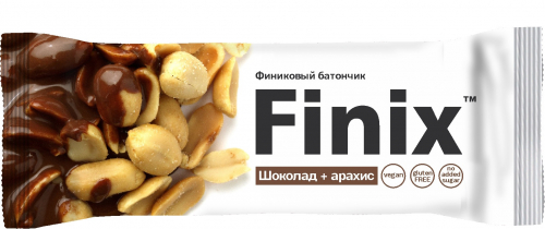 Финиковый батончик Finix шоколад + арахис