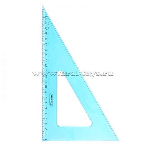 Треугольник 23см 30* прозрачный тонированный