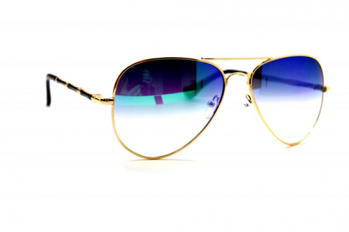 солнцезащитные очки Kaidai 7017 сине-зеленый