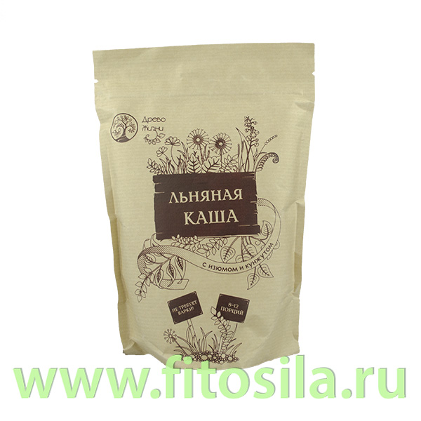 Каша льняная с изюмом и кунжутом, 400 г, ТМ