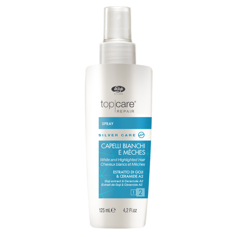 LISAP Бальзам-спрей для осветленных, мелированных и седых волос / Top Care Repair Silver Care Spray 125 мл