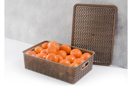 Корзинка с крышкой 7,5 л 35*24,5*10,5 см 