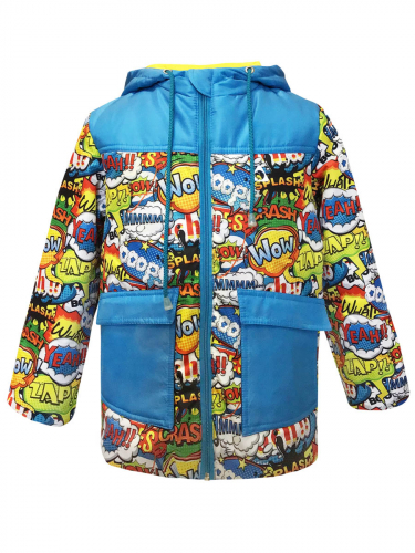 Демисезонная 24012 куртка для мальчика с капюшоном (весна/осень)