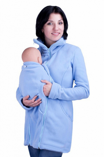 Слингокуртка и куртка для беременных Mamalia голубая (разм. M 46)